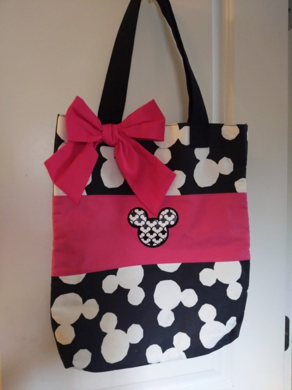 Vintage Disney Parks MICKEY MOUSE MINNIE MOUSE Canvas Tote Bag
